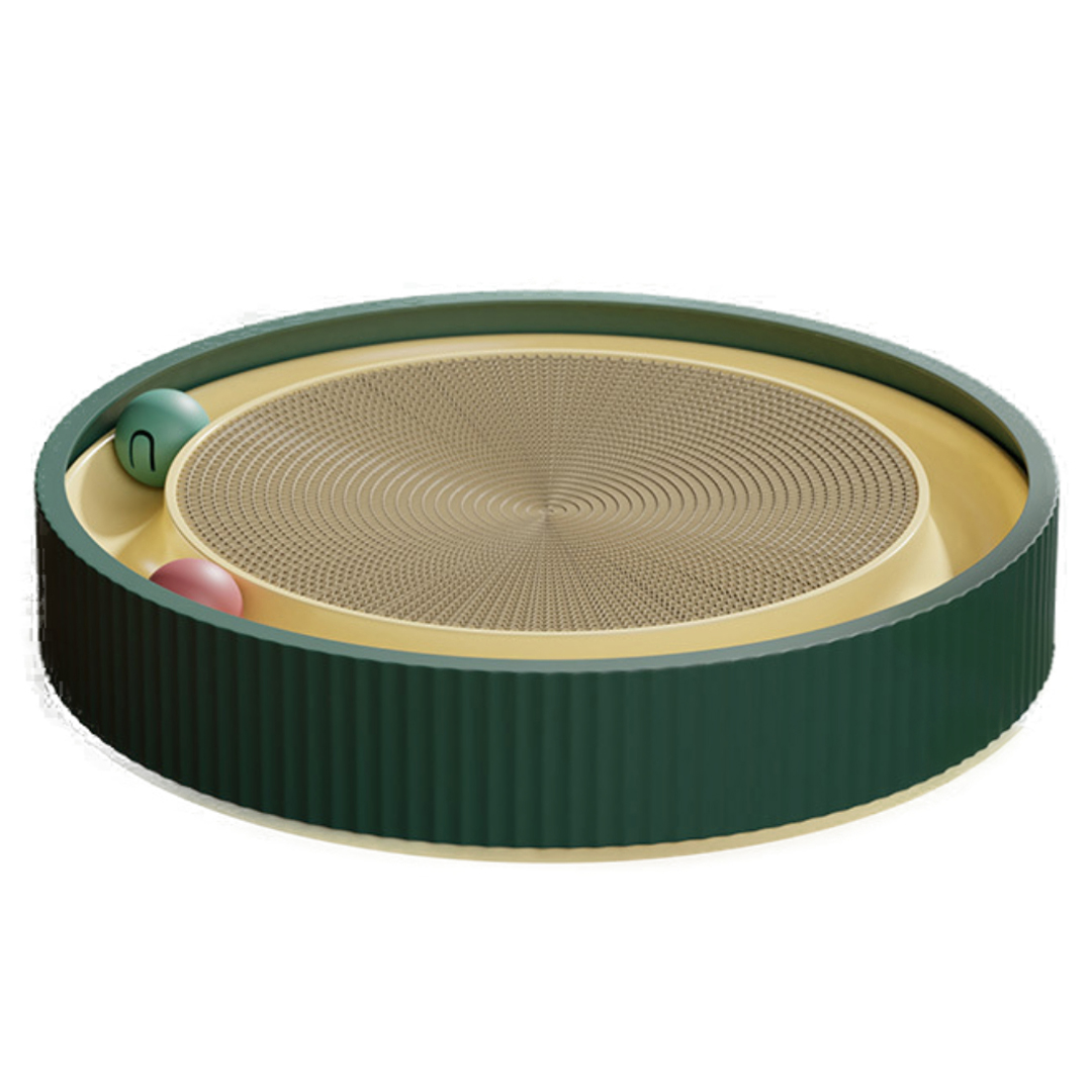 펫카 고양이 원형 트랙볼 스크래쳐, 그린, 1개 15,500원