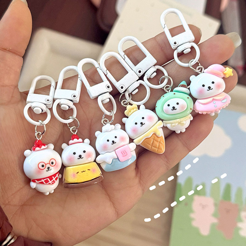 [6종세트]번블랙 캐릭터 피규어 미니 키링 휴대폰 에어팟 버즈 가방 우정 단체선물, 1세트, 큐티 밍곰이 6종 7,900원