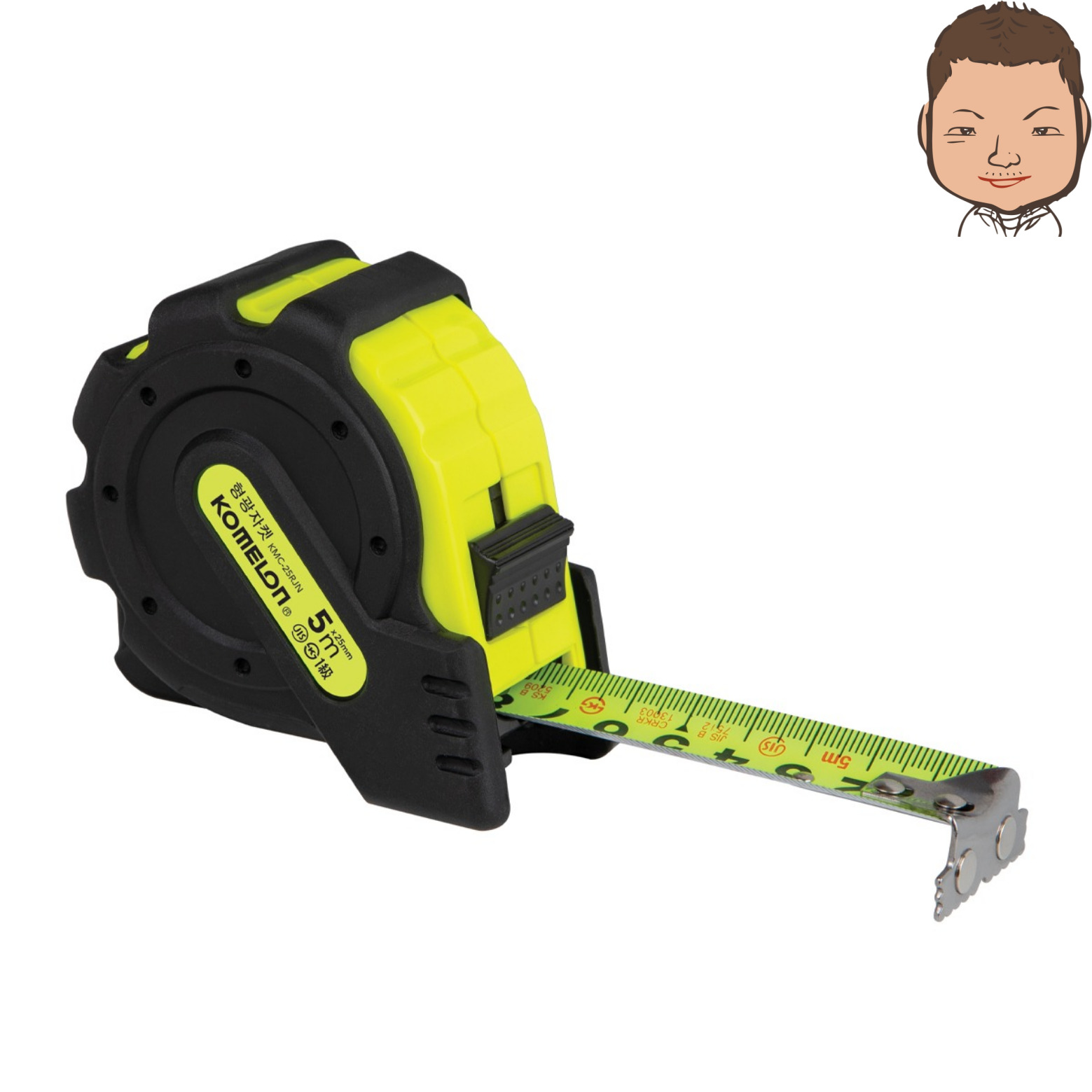 코메론 형광자켓 줄자 5m x 25mm KMC-25RJN 11,310원