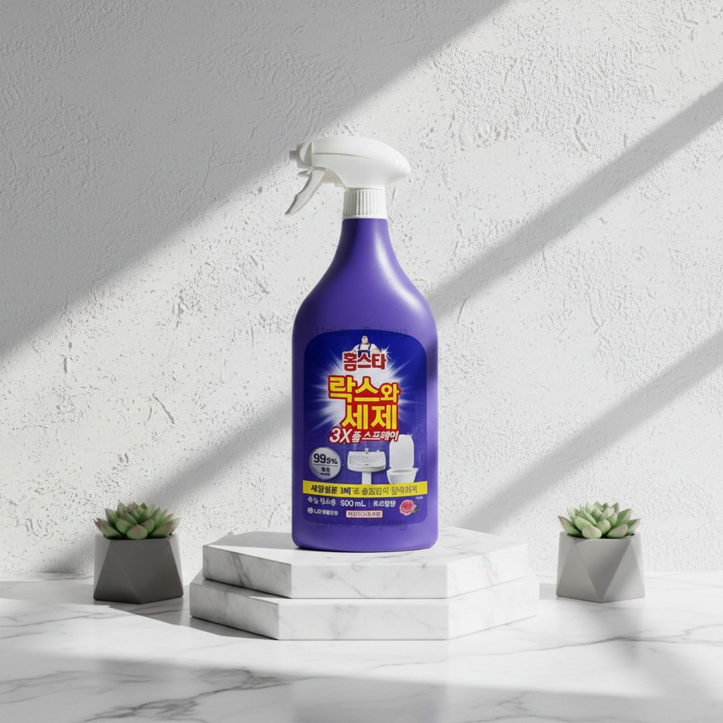 엘지생활건강 홈스타 락스와세제 3X 폼스프레이 후로랄향 900ml 4개 / 욕실청소 세정제 32,500원