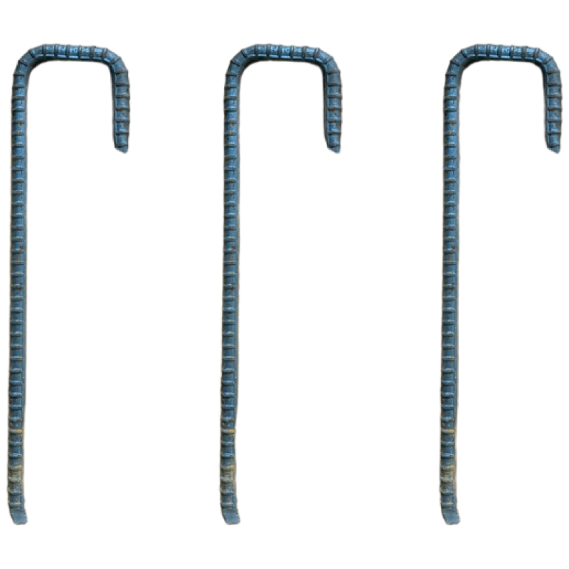 야자매트고정핀 ㄷ자형 철근핀 지름1cm 50 x50 x200 총길이30cm 코아네트고정 야자수매트고정, 철근, 1개 660원