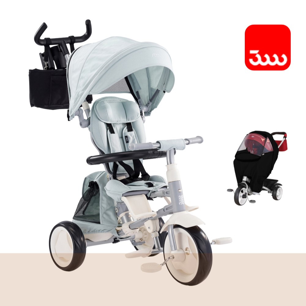 2025 샘트라이크 콤팩트 접이식 유모차형 세발 자전거 정품 전용 바람막이 증정 185,000원