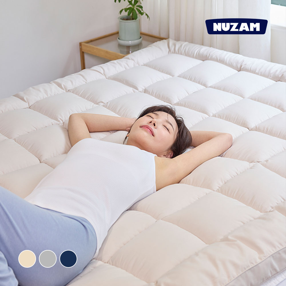 [세탁망 증정] 누잠 토퍼 매트리스_ 슈퍼싱글/퀸 단품, 그레이(회색) 88,000원