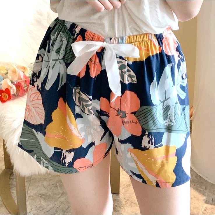 바바 달라붙지않는 와이드형 쿨 팬츠 2장세트 반바지 여름 홈웨어 밴딩 파자마 편한바지(당일발송) 10,900원