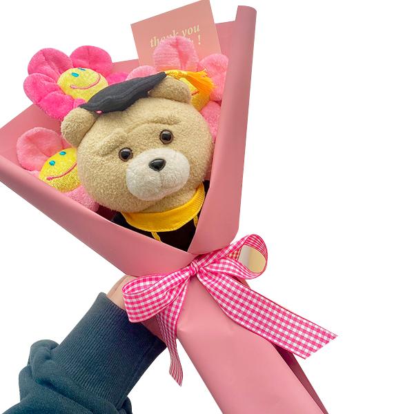 조화 미니 19곰테드 학사모 인형꽃다발 20,440원