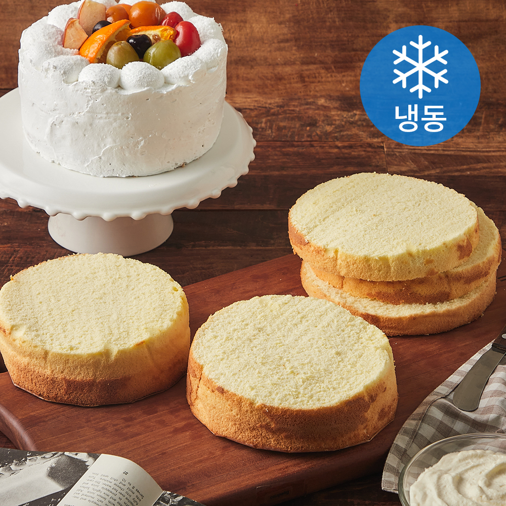[로켓프레시] 맨치트 서울식품 화이트 케이크 시트 1호 (냉동), 200g, 1개입, 10개 25,500원