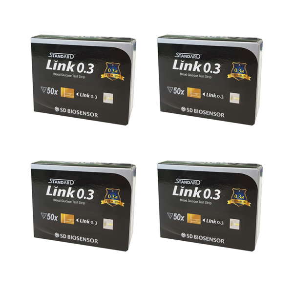SD 에스디바이오센서 스탠다드링크 0.3 혈당시험지 혈당측정검사지 혈당측정시험지 당뇨검사지 혈당측정지 4박스 (200매) SW 38,600원