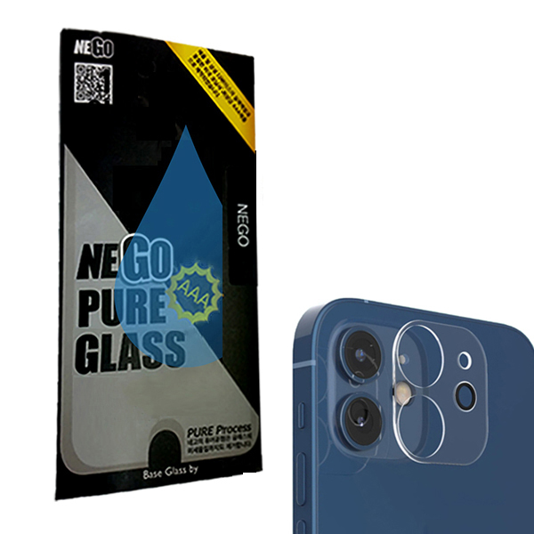 네고네고 퓨어 강화유리 휴대폰 후면카메라 보호필름 4D 풀커버 블랙 0.21mm 2p, 1개 25,900원
