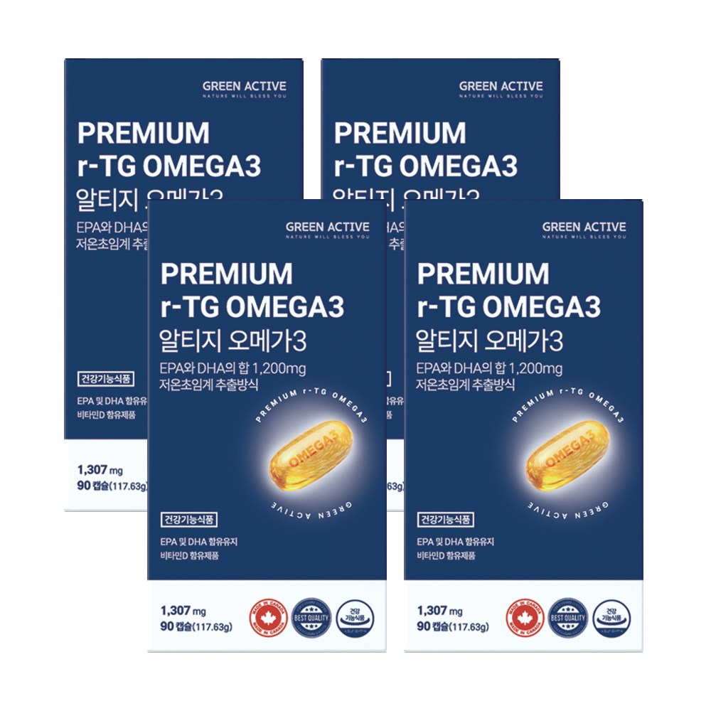 그린액티브 프리미엄 알티지 오메가3 EPA DHA 1200 90캡슐 194,000원