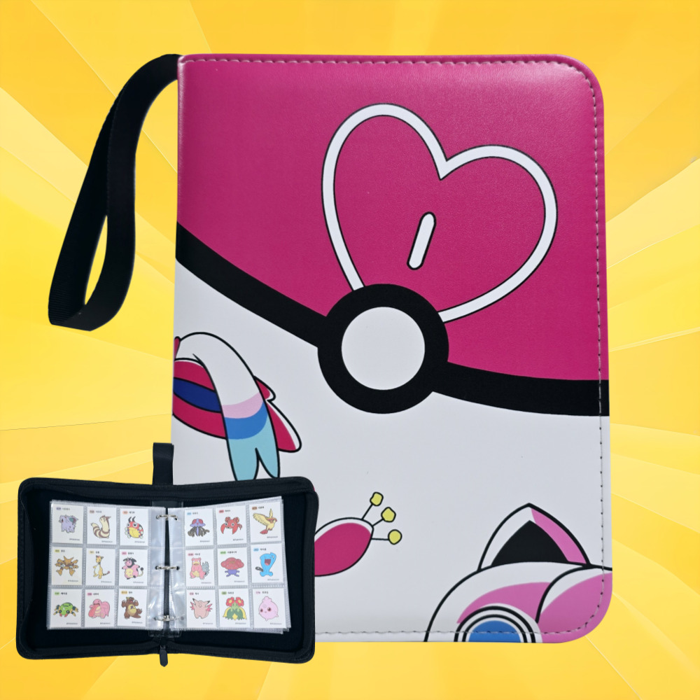 띠부띠부씰앨범 포켓몬카드 스티커북 속지 투명 보관 도감 바인더 레드 360매 10,370원