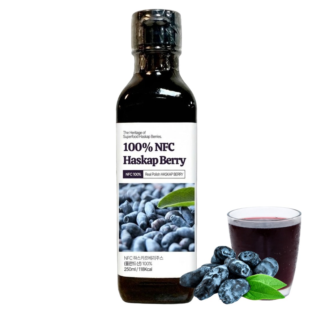 폴란드 하스카프 베리 원액 100% NFC 착즙 주스 즙, 1개, 250ml 35,900원