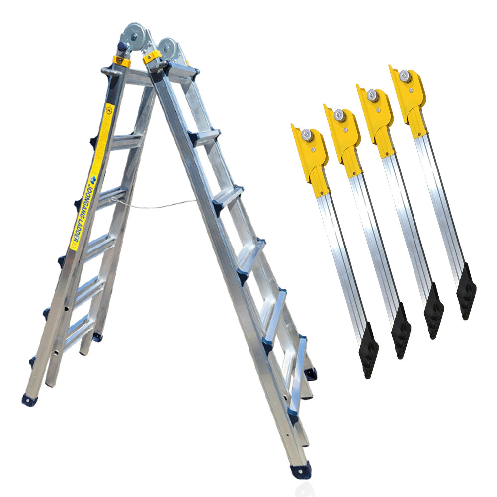 중앙 국산 LS사다리 6단 길이조절 알루미늄 사다리 A형 + 안전지지대 1세트 구매가능 224,000원
