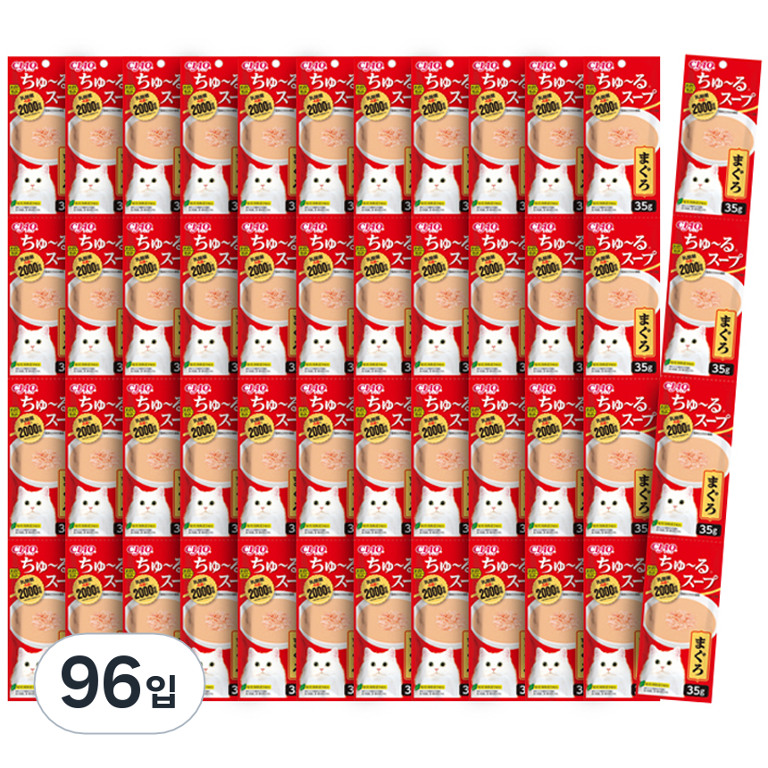 챠오츄르 고양이 짜먹는 간식, 참치, 35g, 96개 44,900원