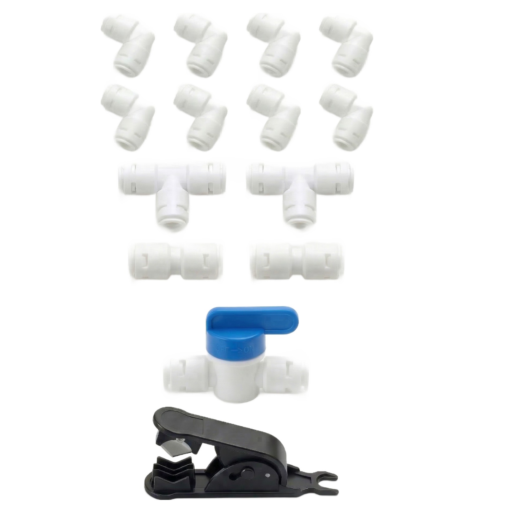 정수기 커피머신 제빙기 자가 설치 연결 부품 세트 L자 I자 T자 볼밸브 커팅기 6mm 1/4인치 15,400원