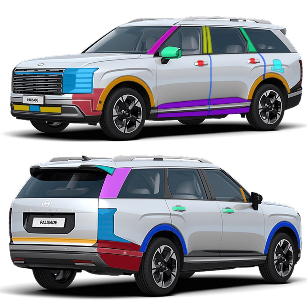 스킨엑스 디올뉴 팰리세이드 프레스티지 익스클루시브 LX3 외장필수패키지D PPF 차량보호필름, 1개 498,000원