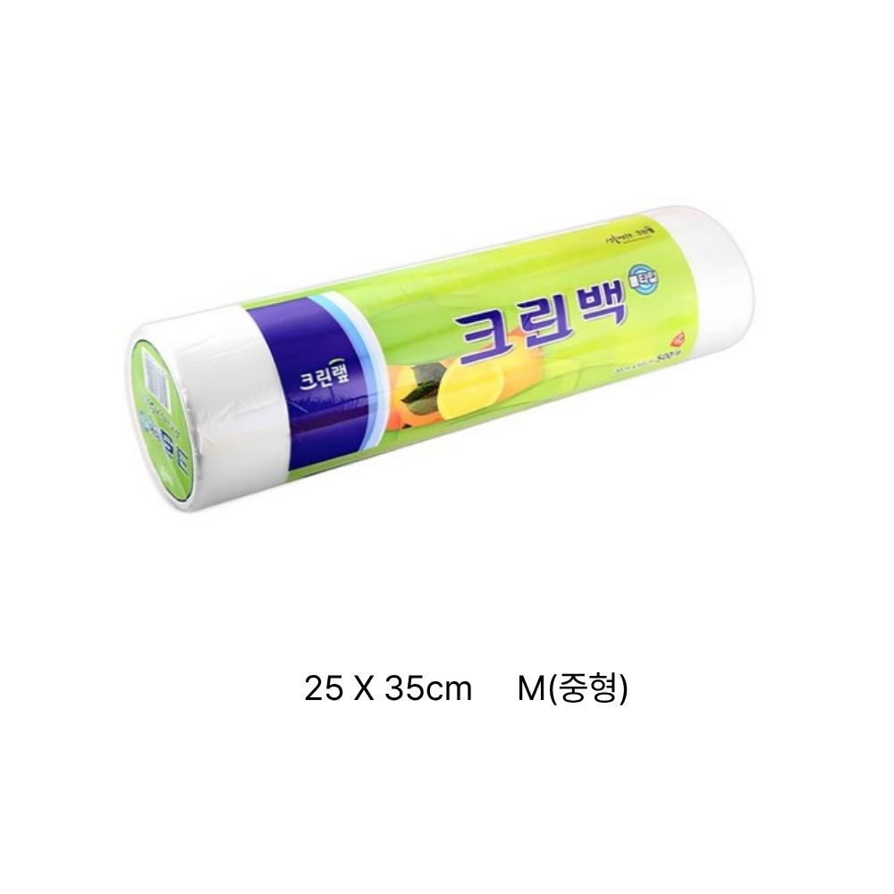 크린랲 [AEH_2671385] 크린백롤500매 대 30x40cm 일회용롤백 지퍼백 롤팩 롤백 비닐팩 주방용품/주방일회용품/위생백 비닐봉투 12,990원