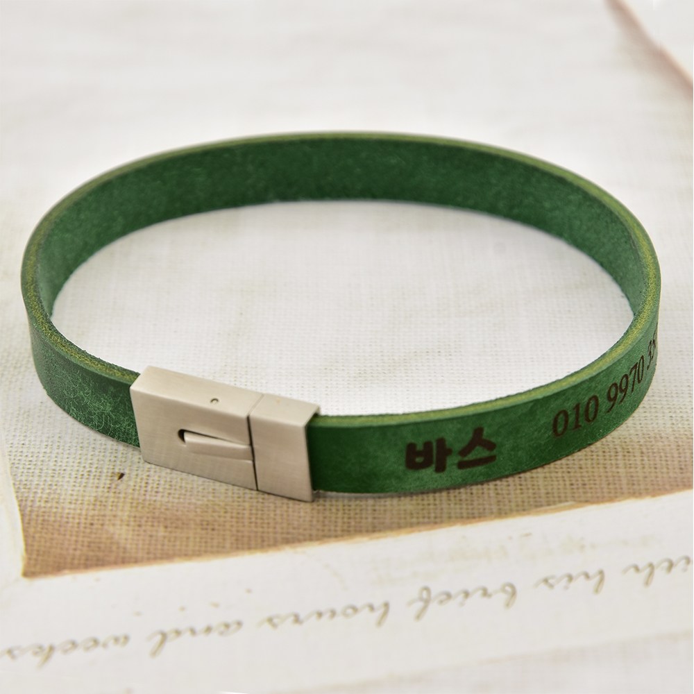 리얼가죽 강아지 고양이 1cm 폭 목걸이 각인인식표 18,700원