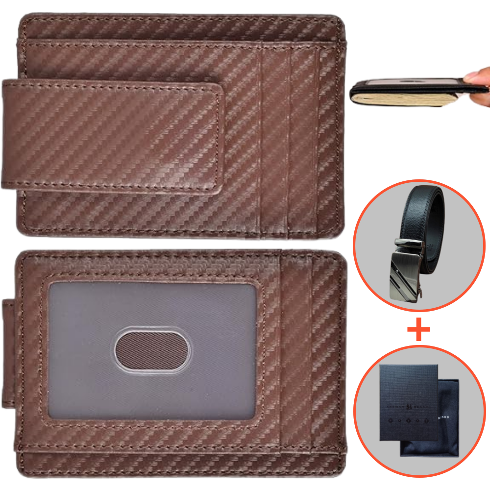 셔먼브랜드 프리미엄 남성 슬림 반지갑 자석 머니 클립 가죽 지갑 29,900원