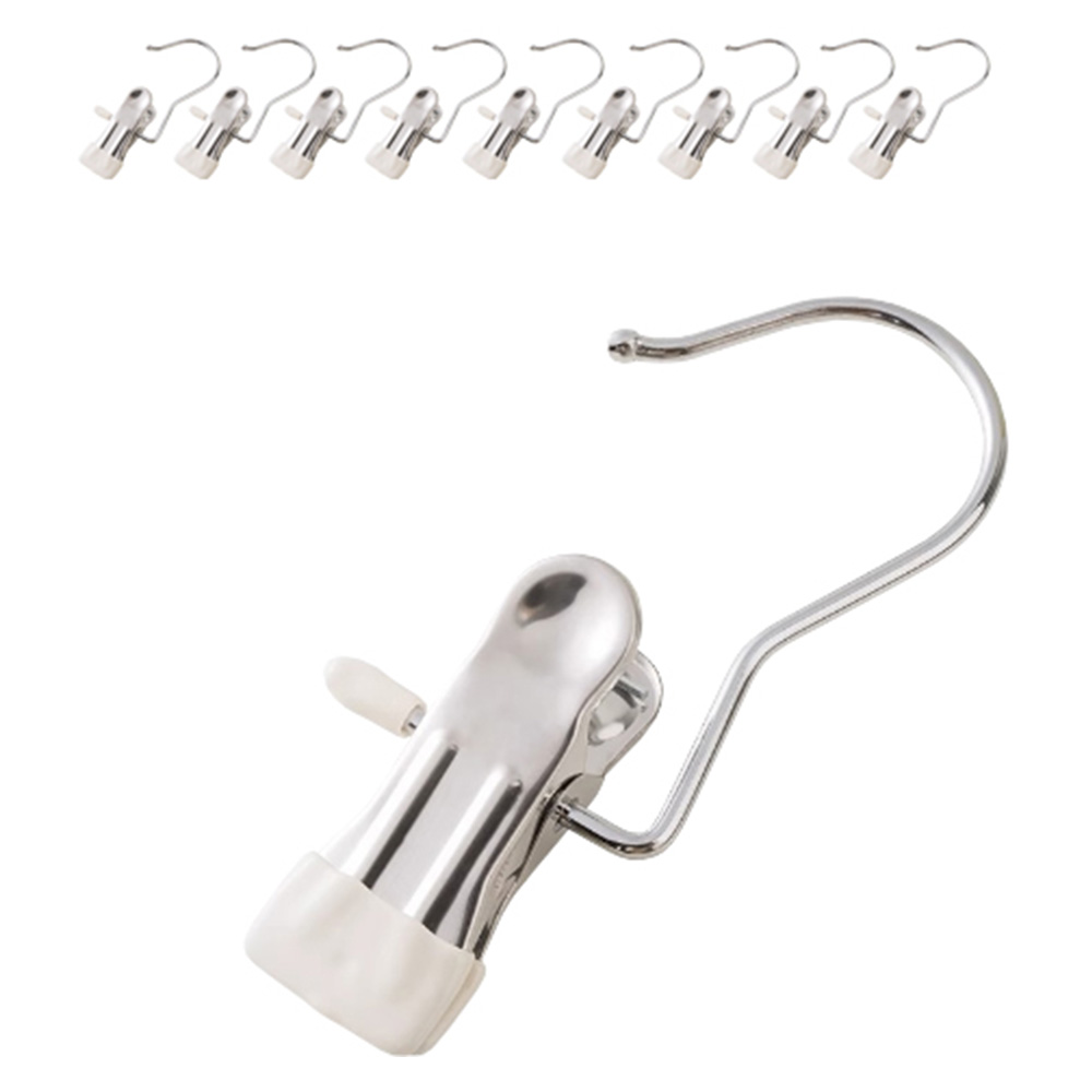 디오셀 다용도 논슬립 외집게걸이, 화이트, 10개 3,100원