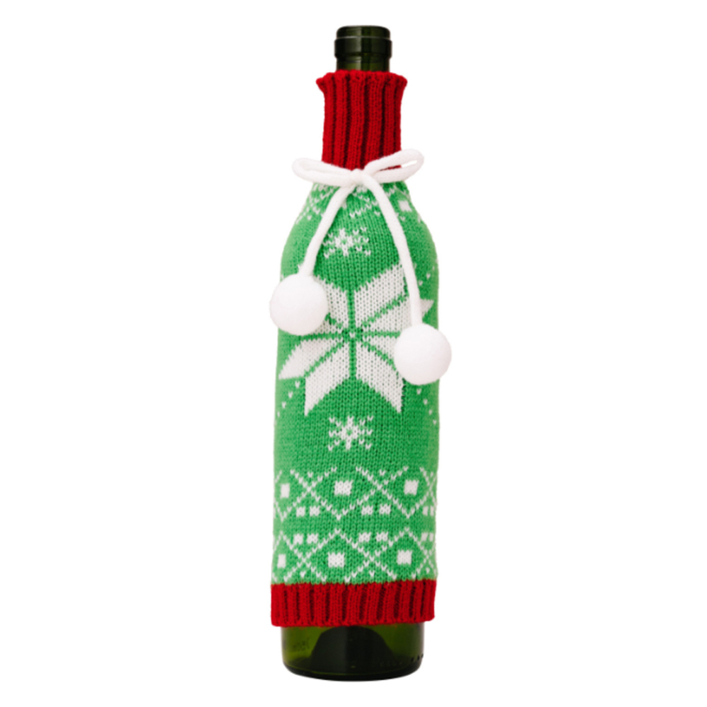 블랙트리 크리스마스 와인병 커버 눈꽃 9,190원