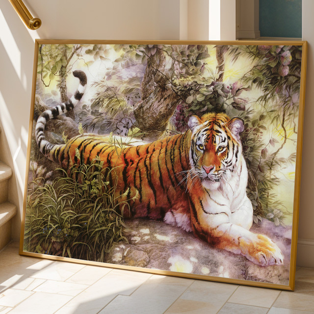 성공을 부르는 호랑이 액자 액운막이 캔버스 액자 거실 인테리어 집들이 개업 선물 98,000원