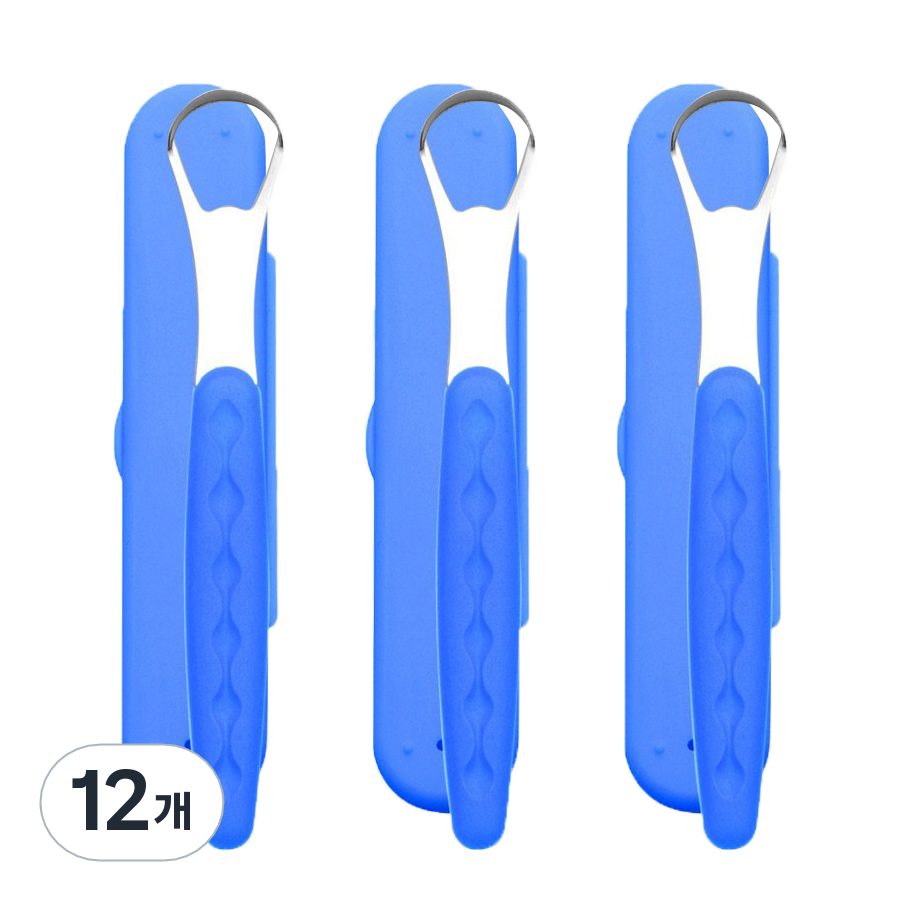 비즈온 성인용 혀 설태 제거 클리너 블루, 25.5g, 12개 31,210원