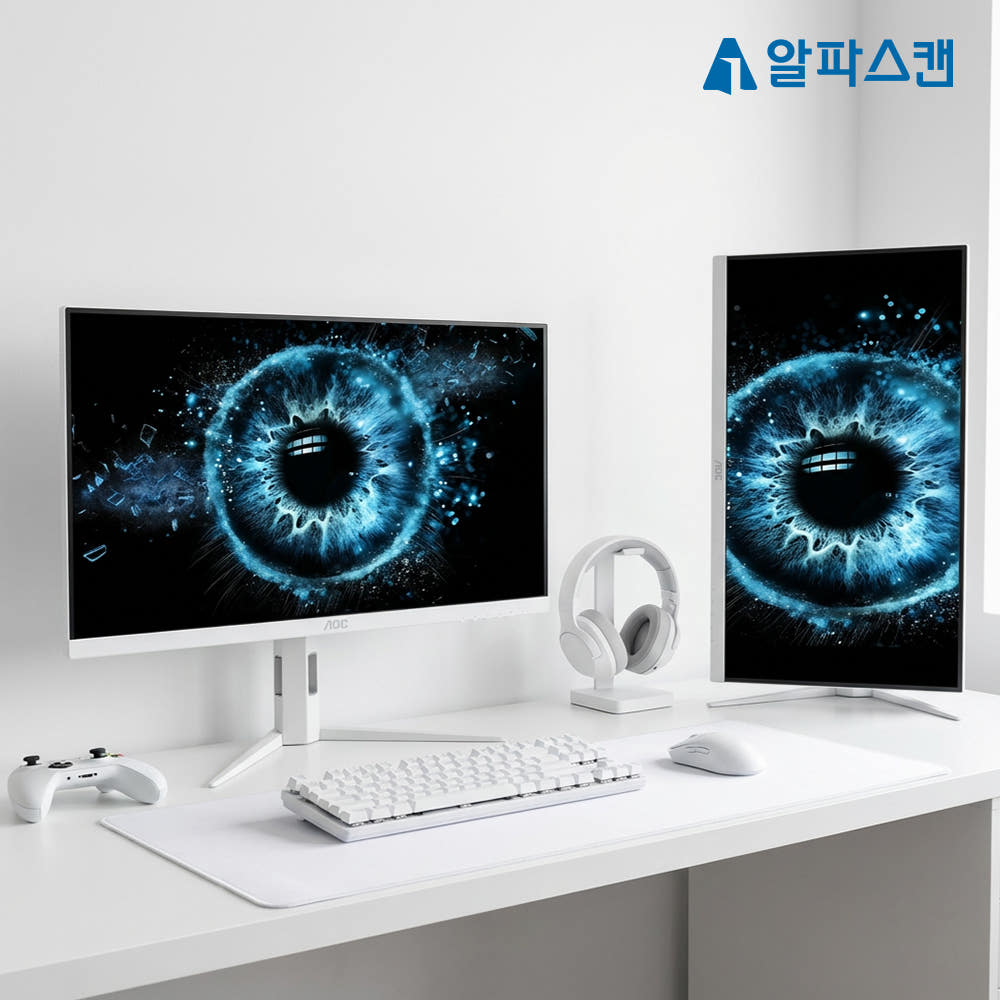 알파스캔 AOC Q27G4SL 게이밍 320 QHD FAST IPS 원형편광 AI HDR 400 멀티스탠드 무결점 469,000원