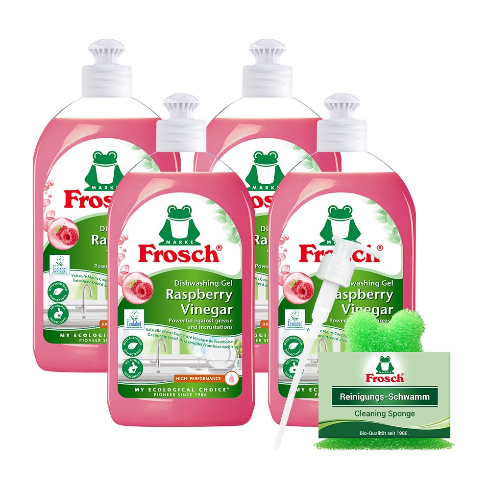 프로쉬 독일 주방세제 라즈베리 500ml 4개 +펌프+수세미 32,800원