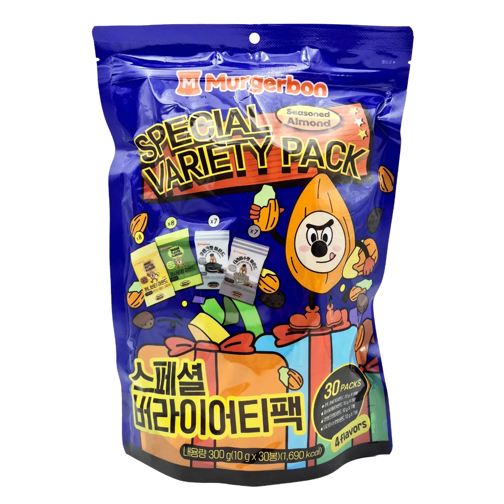 머거본 아몬드 (4종30봉) 스페셜 버라이어티팩 300g 12,500원