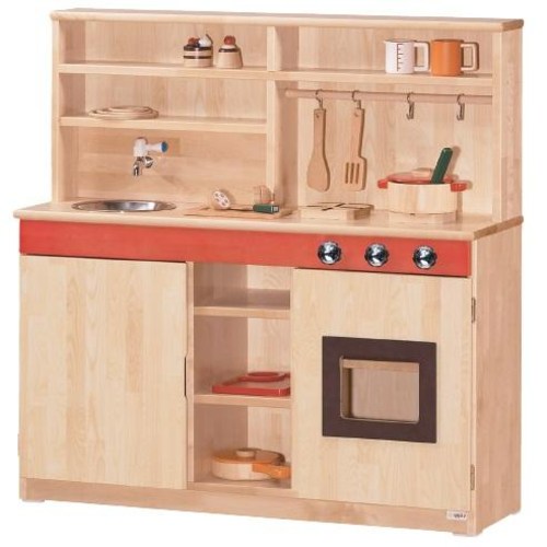 [삼성교구] 원목 주방놀이 소꿉세트B (도어형, 유아용)_자작나무 833,000원