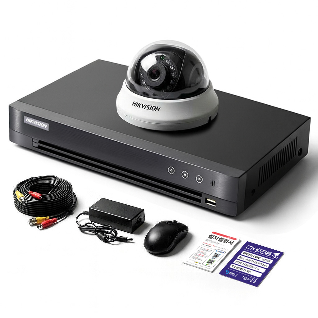 세계1위 하이크비전 200만화소 CCTV 녹화기 풀세트 HDD 1TB 하이박스 포함 보안용 카메라, 1개 119,000원