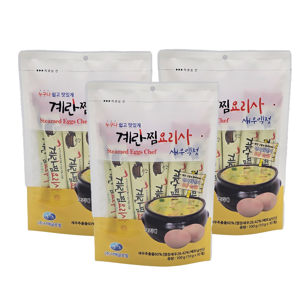 계란찜요리사 새우액젓 10p, 100g, 3개 9,980원