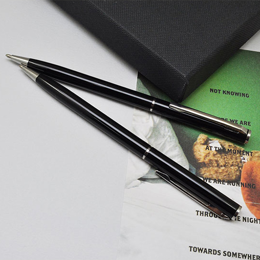 보야 호텔펜 유성 볼펜 고급 메탈 금속펜 레이저 각인, 1개, 각인 포함, 현재가 2,500원