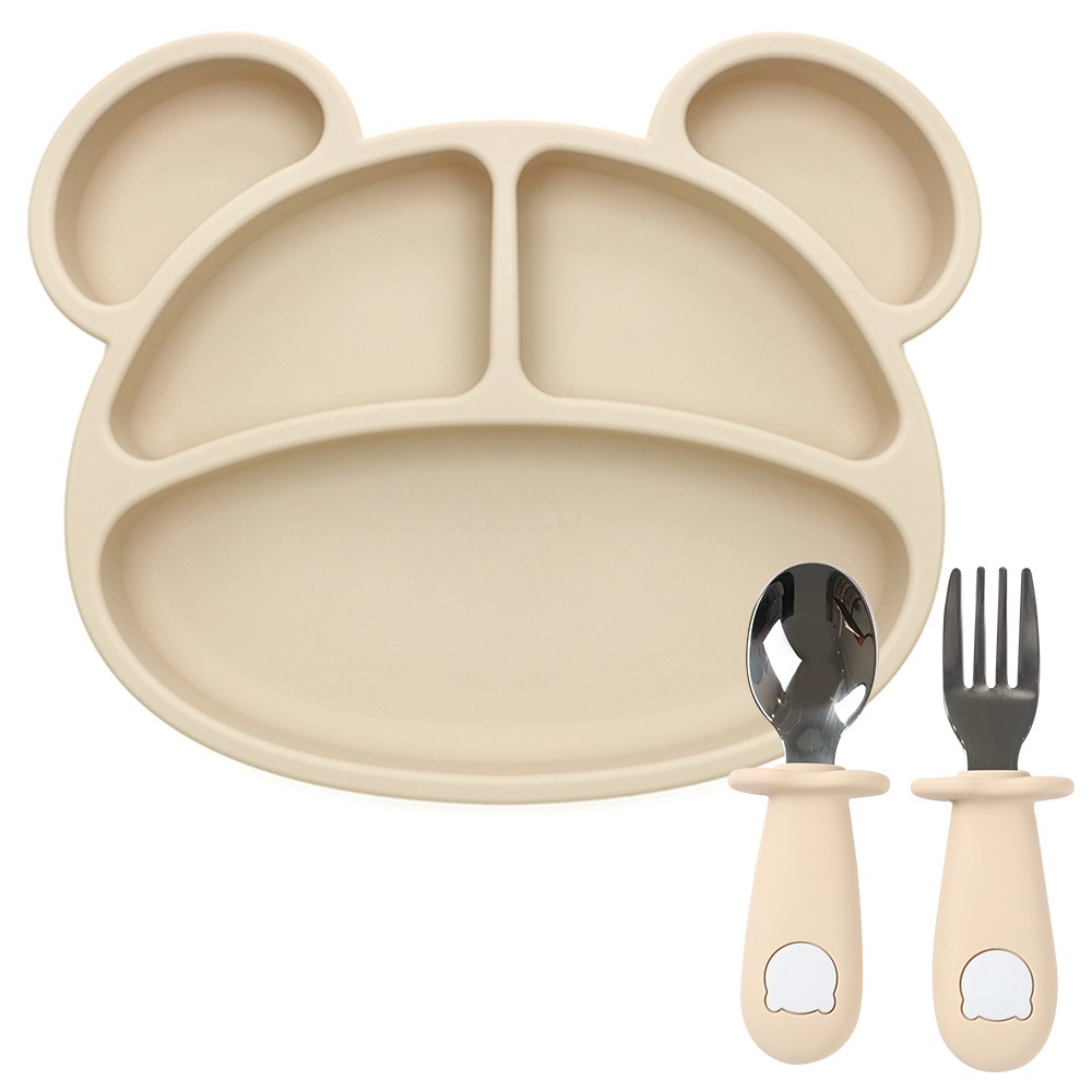 베어블리 자기주도 이유식 2종 세트 (5구 흡착식판+스텐스푼포크) 23,900원