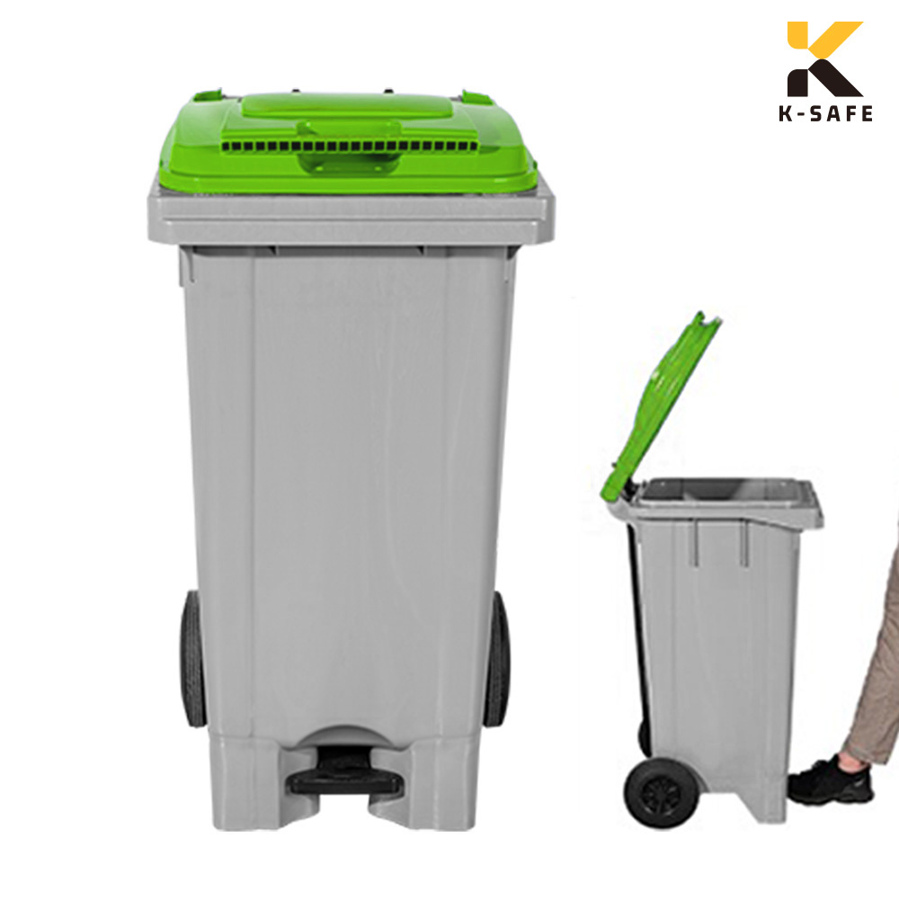 국산 페달형 120L 음식물 쓰레기 수거함 업소용 아파트 140,300원