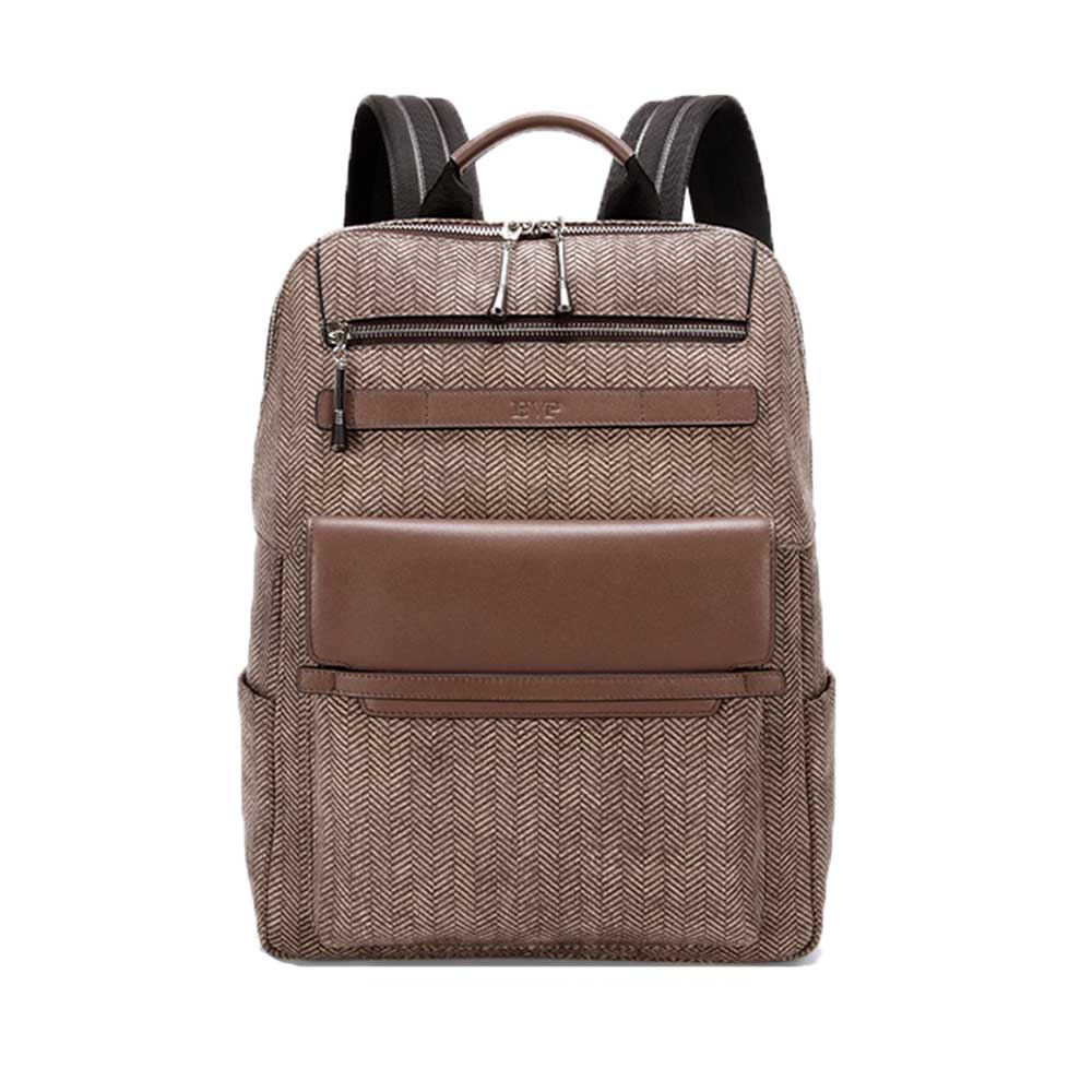 BVP 글렌체크 가죽 남자 백팩 B6037 279,000원