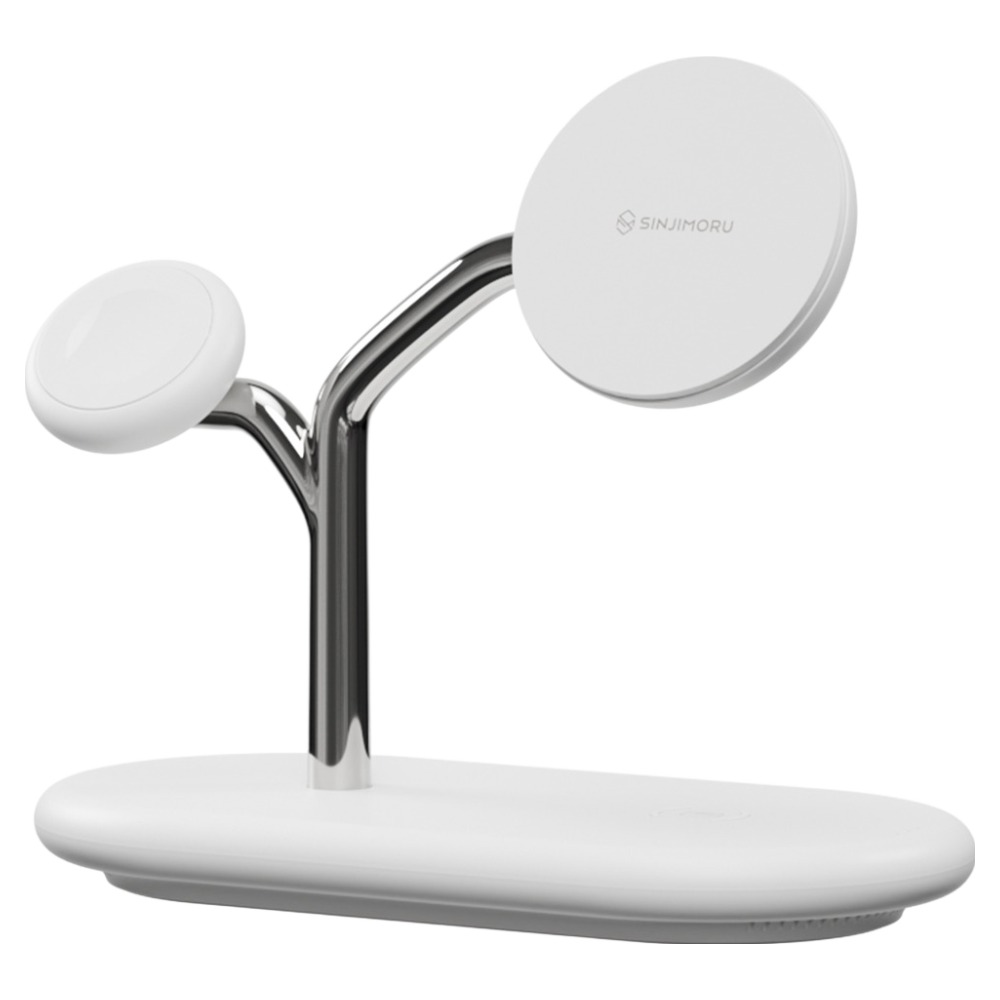 신지모루 3in1 M 트리 애플워치 아이폰 맥세이프 무선충전기 거치대, White, 1개 33,900원