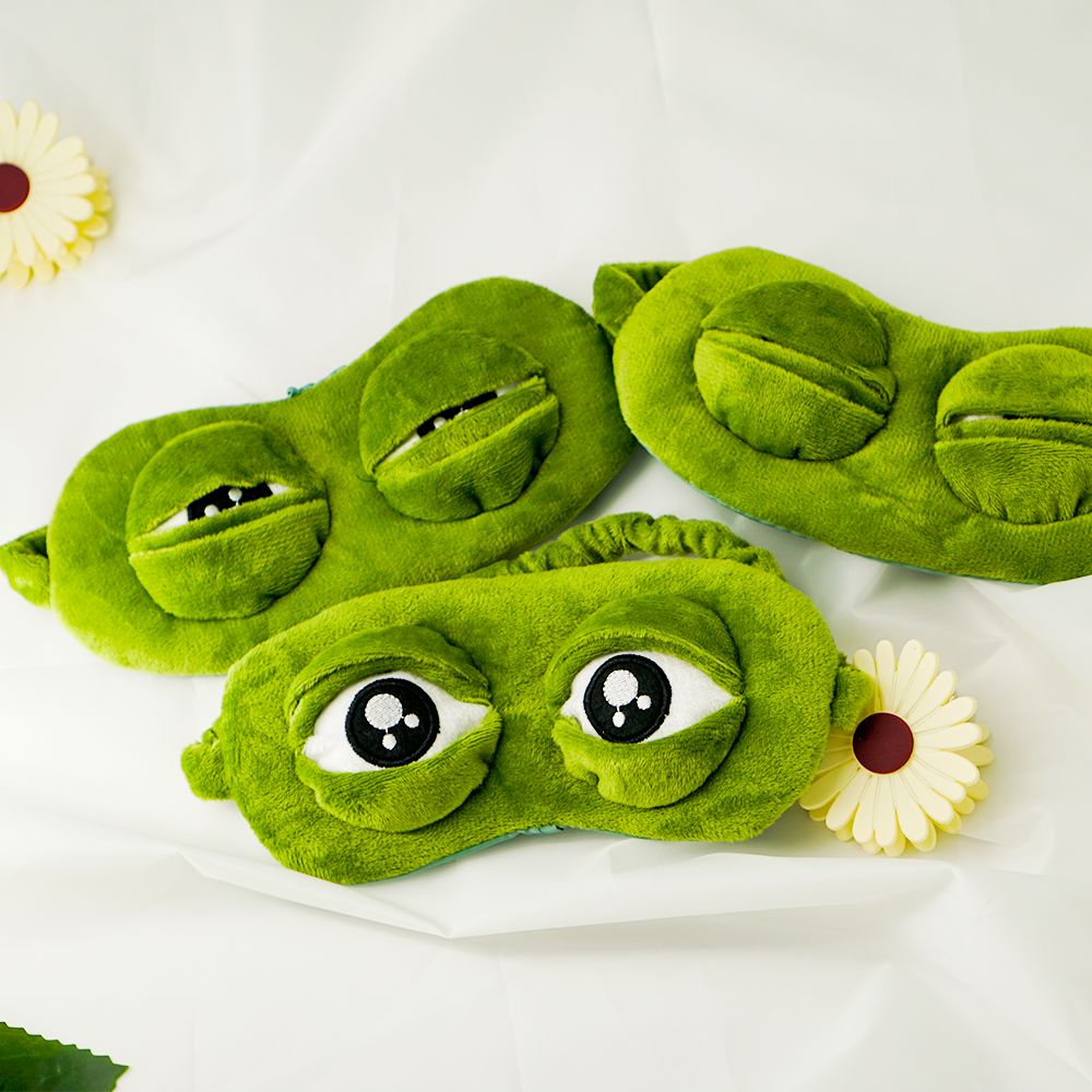 인싸 아이템  페페 슬픈개구리 안대 잠꾸러기개굴 개구리 수면 세안 밴드 눈 마사지 찜질 온열 5,300원