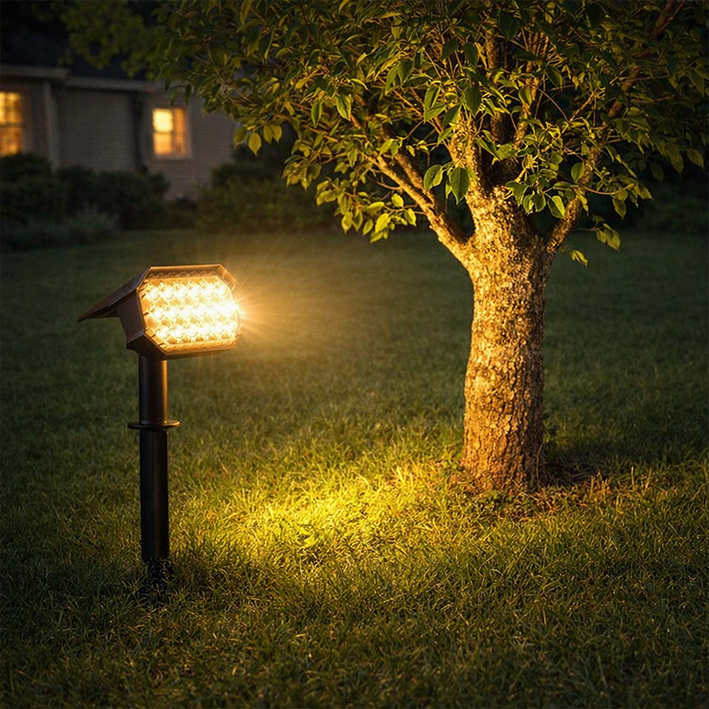 비상 24LED 태양광 야외 스탠딩 정원 수목등, 웜화이트 14,900원
