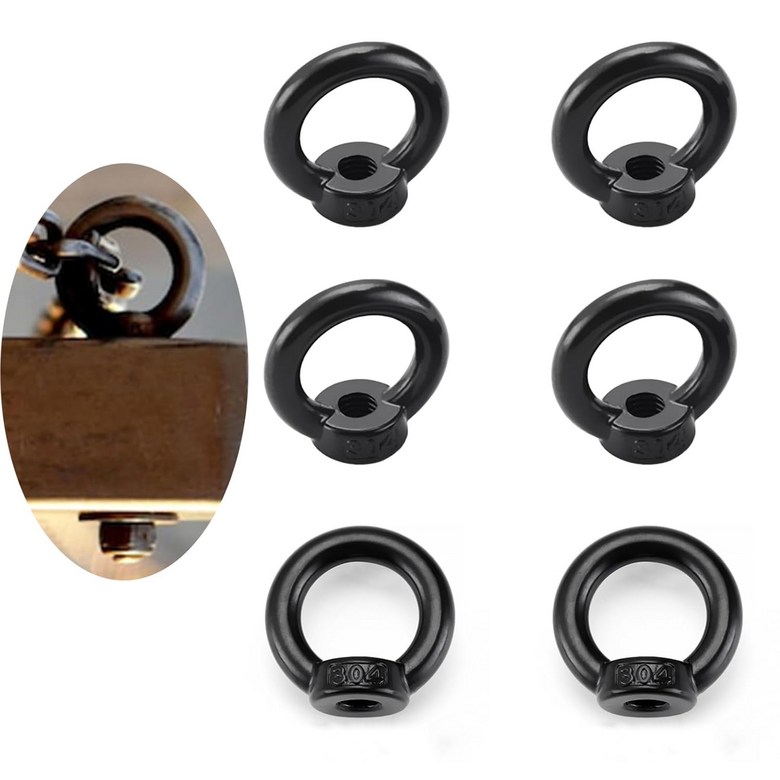 팅 너트 스테인리스 스틸 304, M8 너트, 미터 링 모양 5/16인치 UNC(M8) 헤비 듀티 마린 등급, 패스너 36,120원