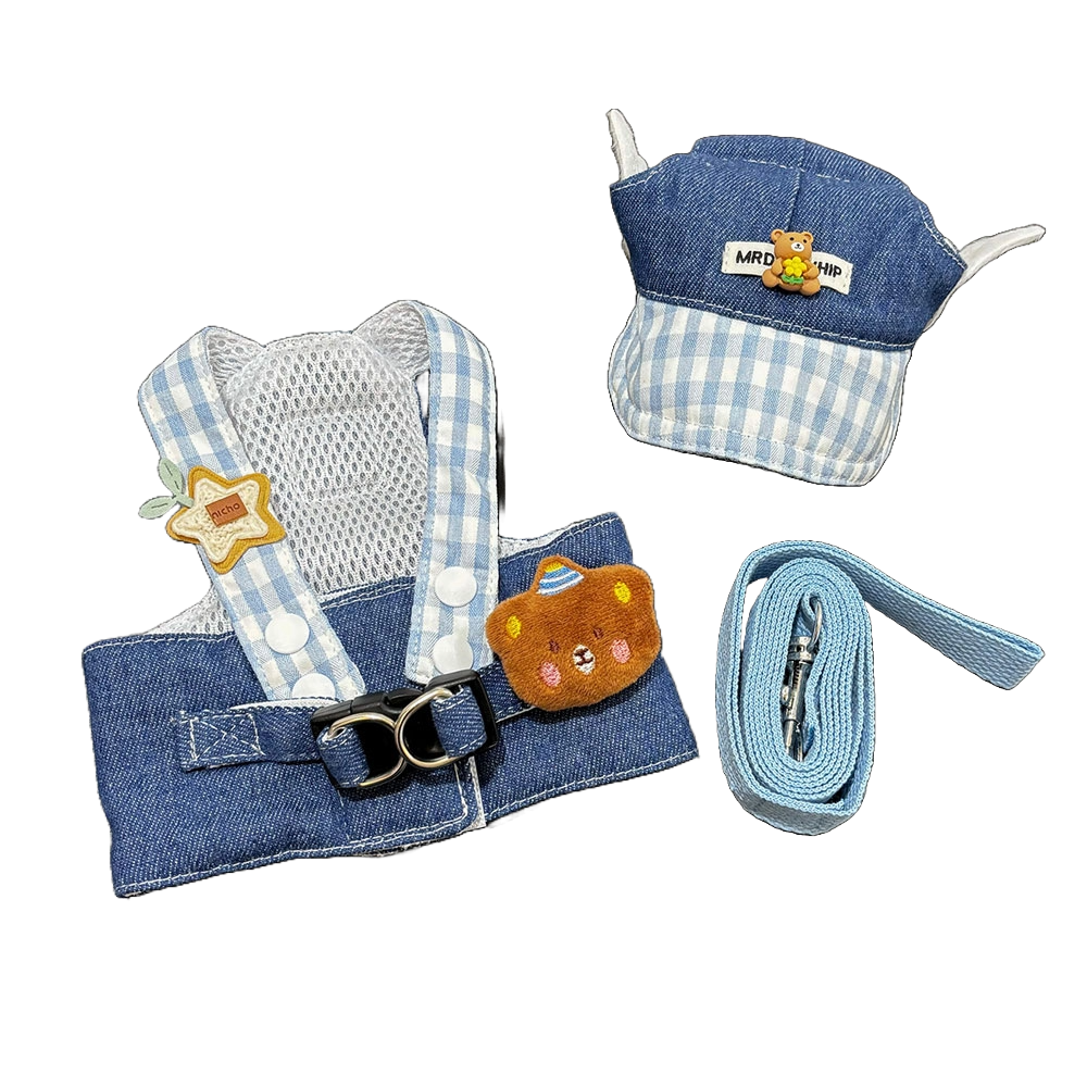 하니펫 강아지 귀요미 하네스 세트, 1세트, 곰 17,000원