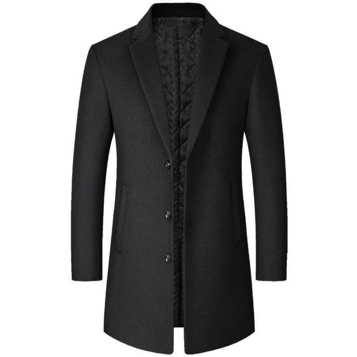 봄 가을 중청년 모직 코트 남자 하프 정장 카라 코트 중년 모직 아빠 비지니스룩 세미 싱글 반코트 40,650원