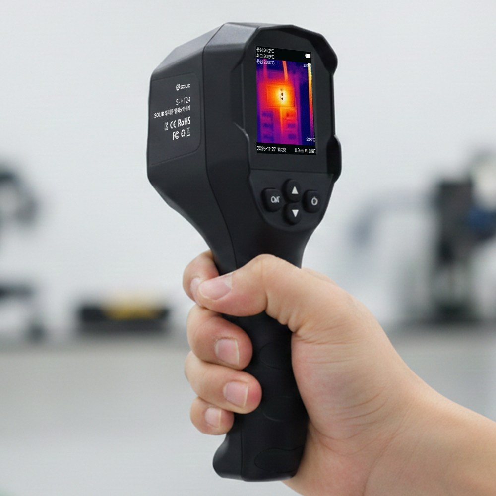 솔리드 산업용 열화상카메라 누수탐지기 열상 휴대용 S-HT24, 1개 249,000원