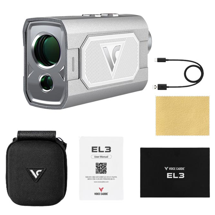 보이스캐디 볼투핀기능 레이저거리측정기, 메탈실버, EL3 239,000원