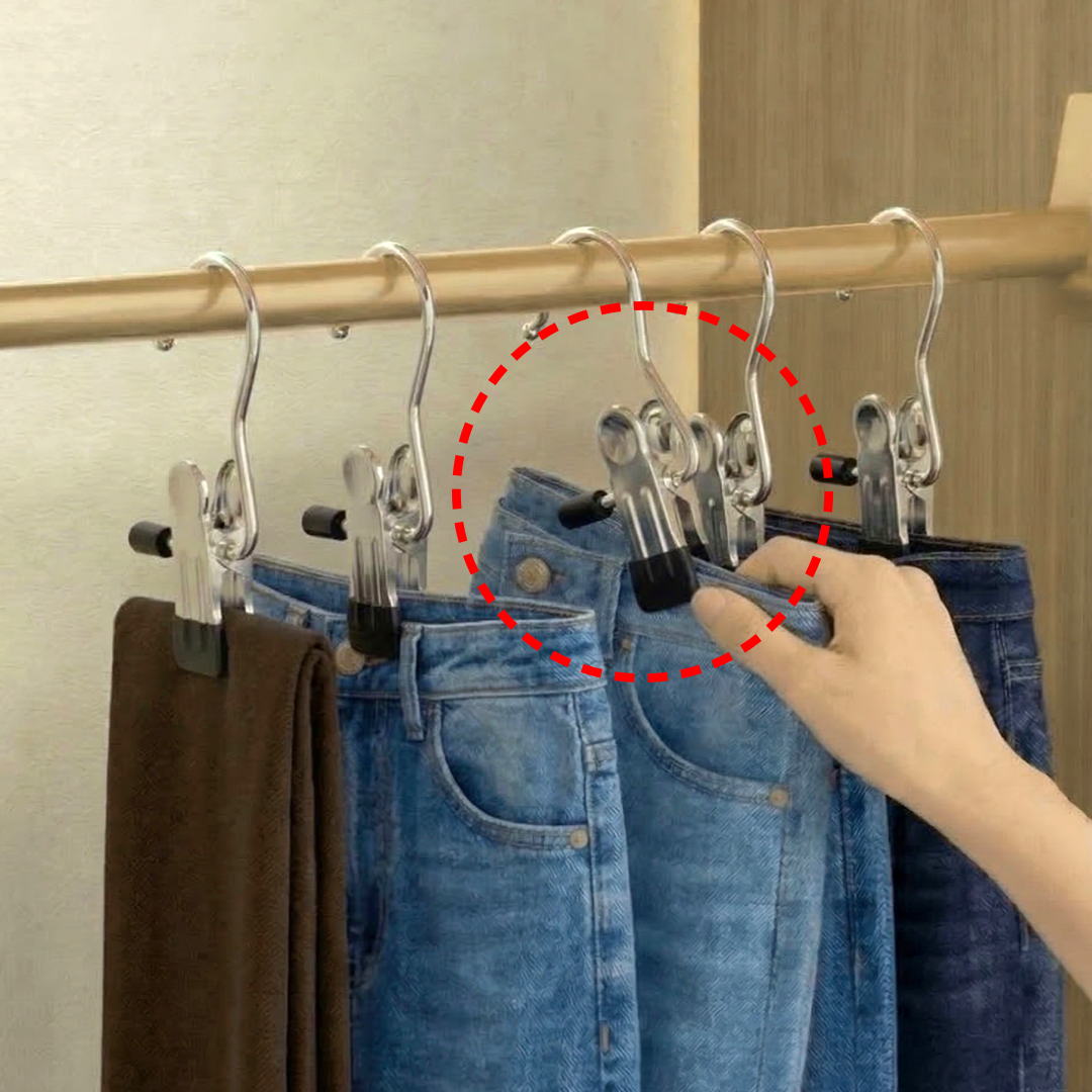 말끔당 논슬립 외집게 만능 바지 걸이, 20개, 블랙 12,400원