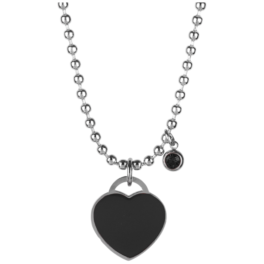 MX PET 레드 하트 써지컬 체인 목걸이 358X 소형견용 강아지 고양이 반려견 이름표 각인, 1개, 블랙 22,900원