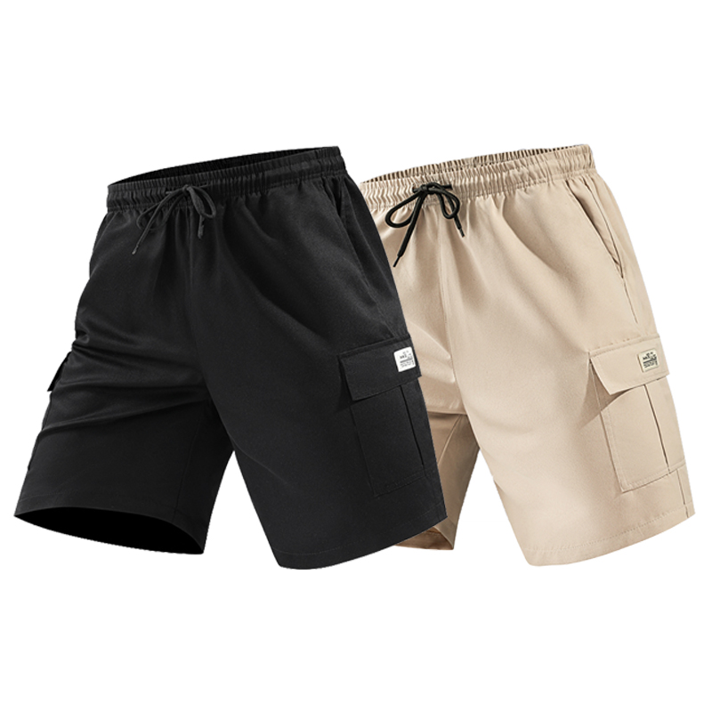 1+1 남자 반바지 카고 반바지 여름용 밴딩 기본 범록-8528, 현재가 27,800원