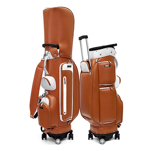 PGM 바퀴형캐디백 골프가방 방수 스탠드백 사륜 360도 회전 히든 스틱 캐디백 플랫 푸시 가능 예인 가능 158,950원