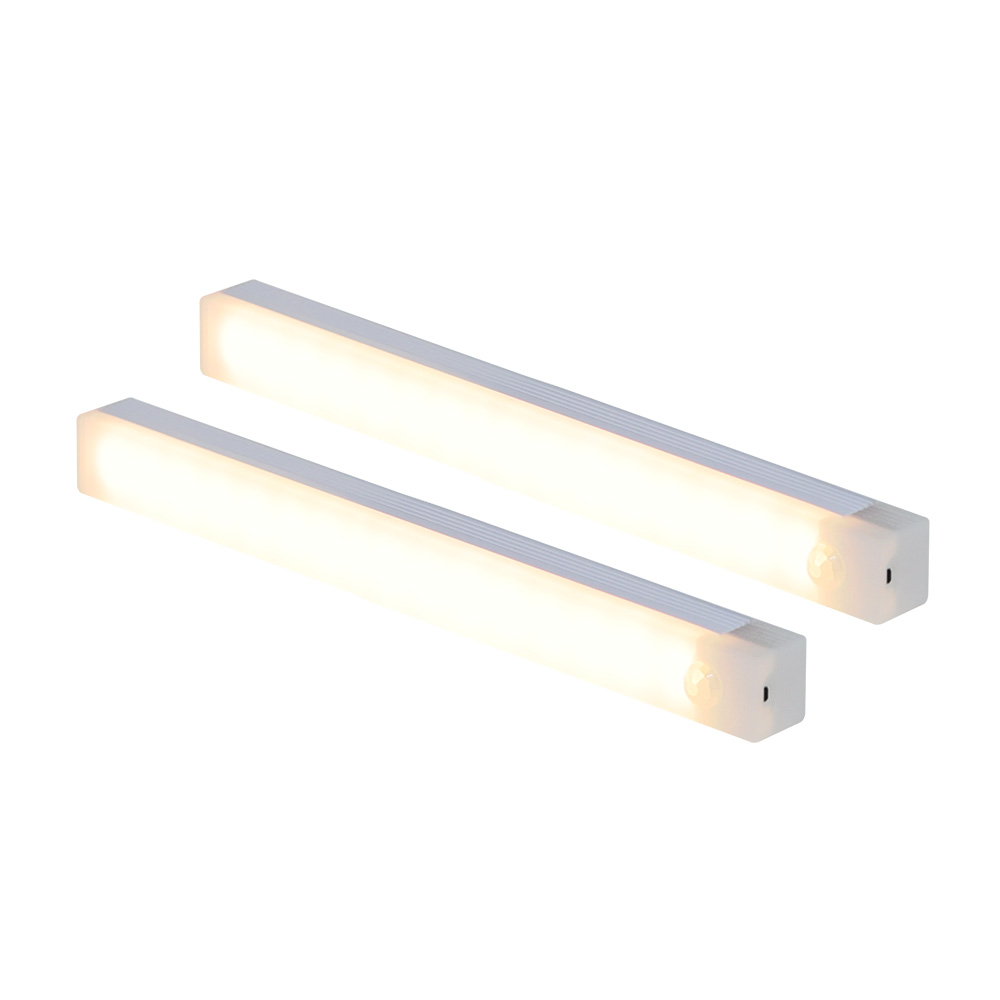 HK.sell C타입 밝기 조절 사각 충전식 센서등 20cm, 황색, 2개 13,500원