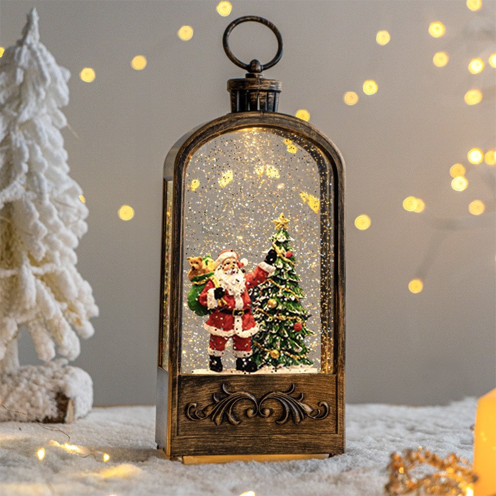 컨플릭 빈티지 크리스마스 라운드  LED무드등 캐롤 오르골 32,000원